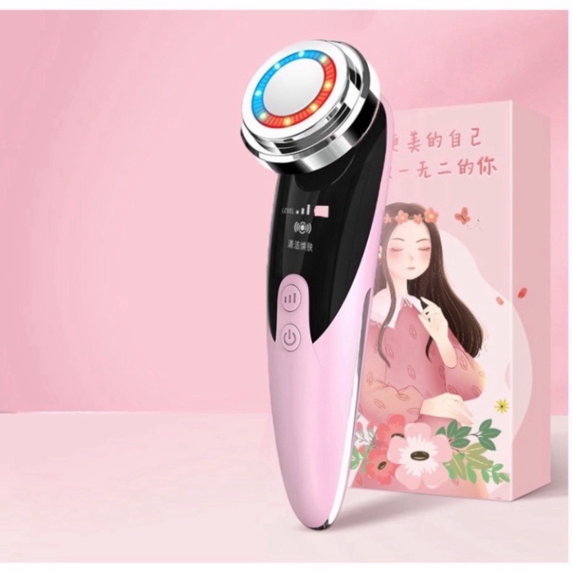 Máy mặt Điện Di Đẩy Tinh Chất Massage Nâng Cơ Mặt, Máy Tẩy Trang winwinshop01