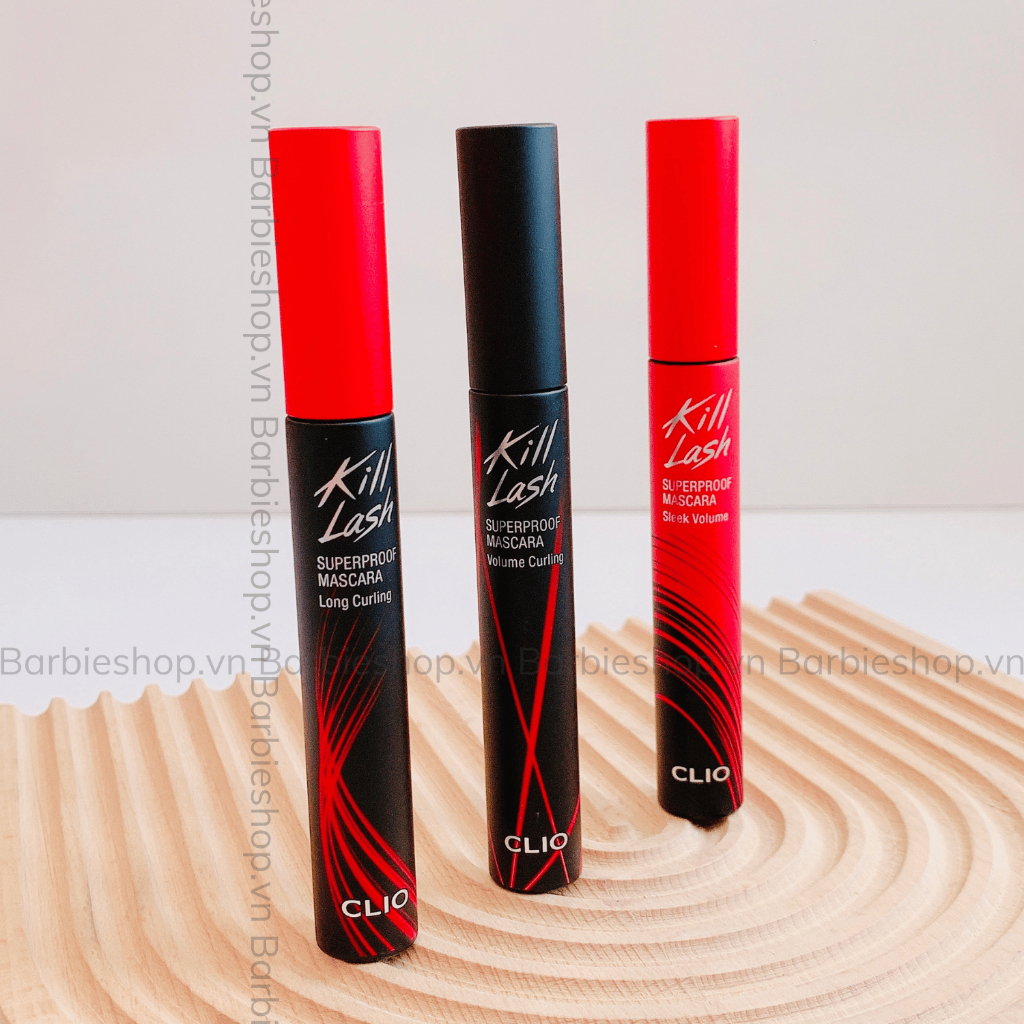 Chuốt Mi Clio Kill Lash Superproof Mascara 7g - Chải Mi Làm Cong Mi Lâu Trôi