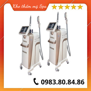 Máy triệt lông 2in1, Máy triệt lông Busan Korea - Chuyên dùng trong spa, thẩm mỹ viện