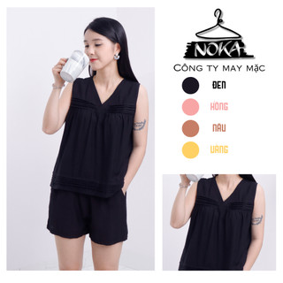 Bộ đồ nữ mặc nhà đũi tơ cao cấp b715 noka