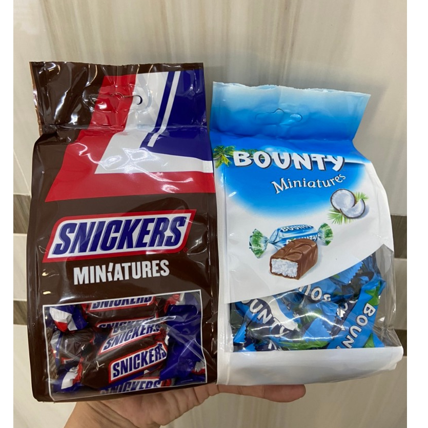 Socola Miniatures Bounty/Snickers gói 220g