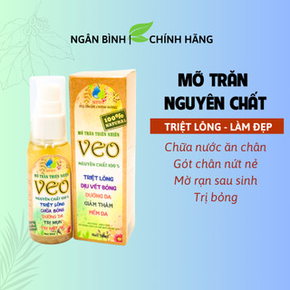 Mỡ trăn nguyên chất triệt lông nách tận gốc, dưỡng da chân, tay, bụng, bikini, nách láng mịn 50ml