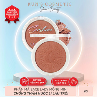 Phấn má sace lady mỏng mịn chống thấm nước trang điểm mặt lì lâu trôi 6g