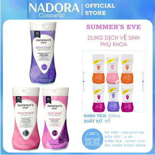 [Đủ Mùi] Dung Dịch Vệ Sinh Phụ Nữ Summer’s Eve Cleansing Wash (226ml)