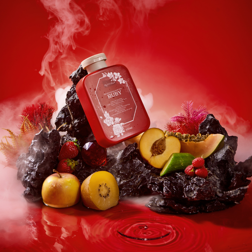 Gel Tắm Hương Nước Hoa Ruby ReWhitez Làm Sạch Sâu, Phù Hợp Với Mọi Loại Da Kể Cả Da Nhạy Cảm 250ml