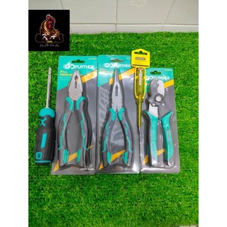 Combo sửa điện 5 món 1 kìm điện 8" -1 kìm nhọn 8" -1 kìm tuốt cắt cáp -1 tua vít 1tấc -1 tua vít thử điện