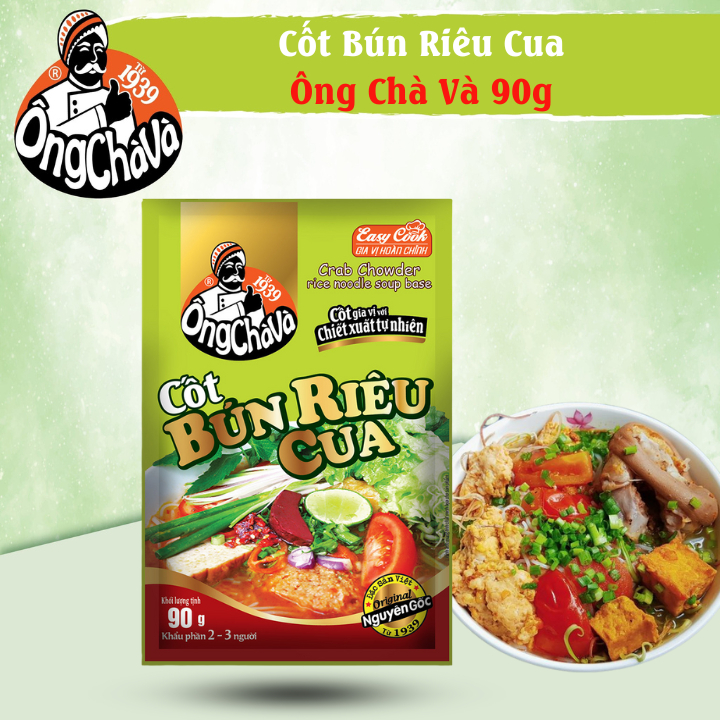 Cốt Bún Riêu Cua Ông Chà Và 90g (Crab Chowder Rice Noodle Soup Base)