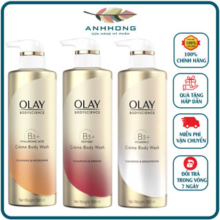 Sữa tắm olay b3+peptide creme body wash - bản thái