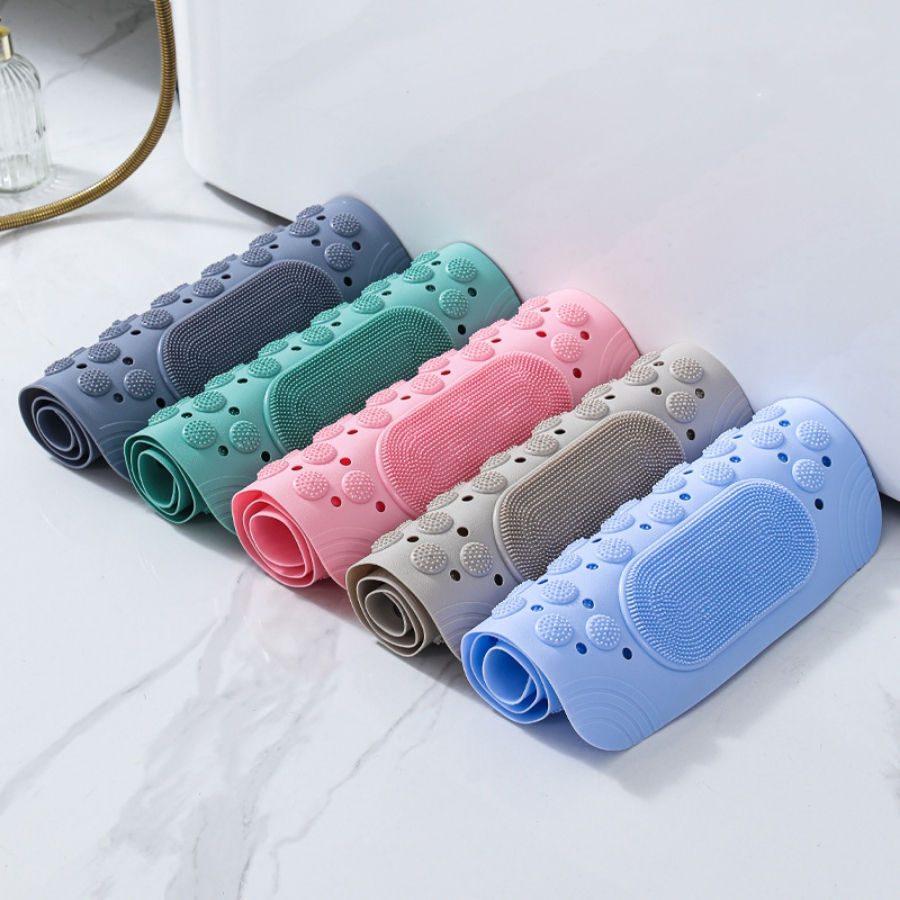 Thảm nhà tắm chống trượt massage chân chất liệu TPE + PVC siêu bền cao cấp, mát xa chống trơn cho nhà tắm  Thảm