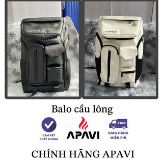 Balo cầu lông Apavi chất liệu da chống thấm nước, tiện lợi