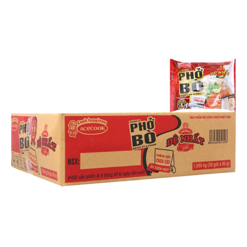 Phở bò Đệ Nhất Acecook goi 68g