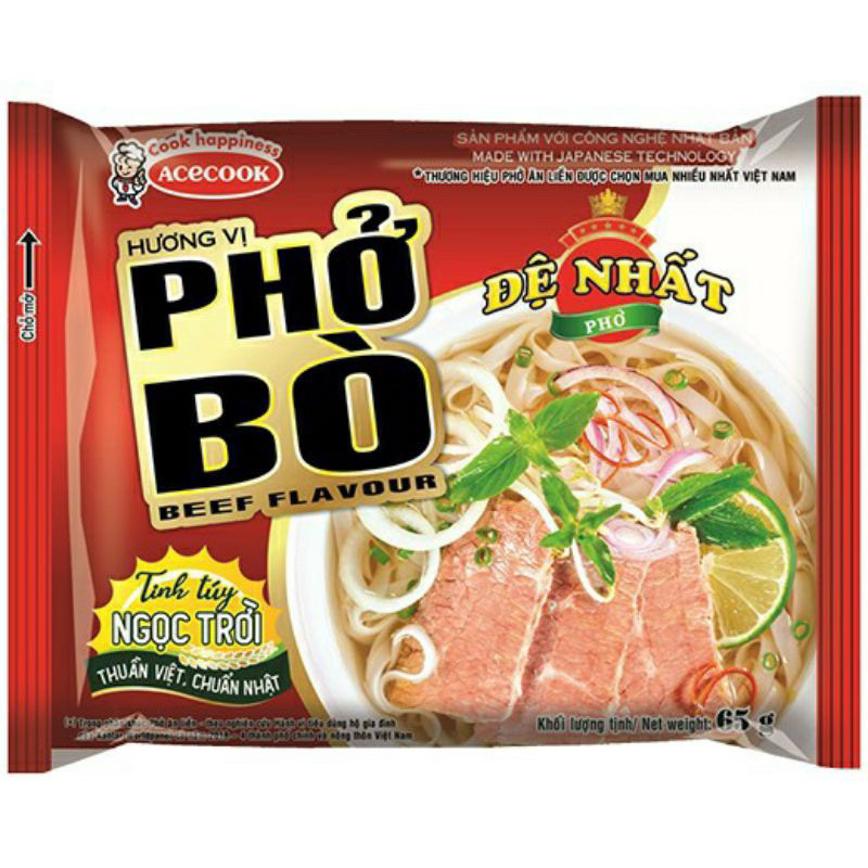 Thùng phở bò Đệ nhất Acecook 30 gói 68g