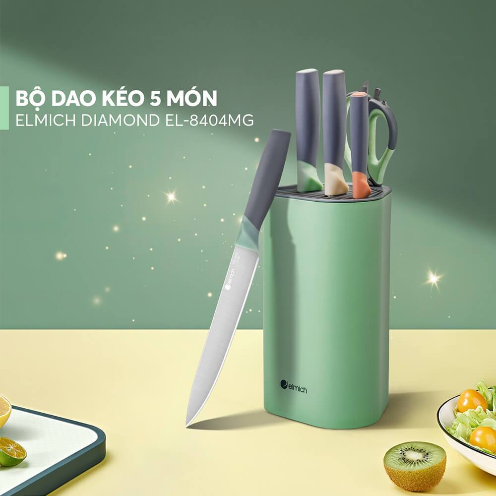 Bộ dao kéo 05 món Elmich diamond EL-8404