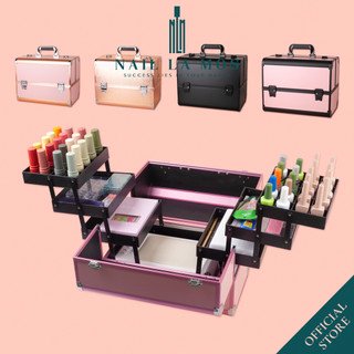 Cốp nhôm 3 tầng đựng nail mi size to cao cấp - Cốp đựng đồ trang điểm, phun xăm thẩm mỹ, vừa máy hơ T8