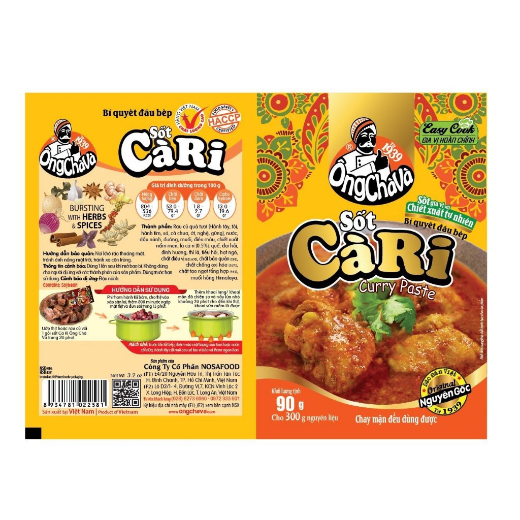 Sốt Cà Ri Ông Chà Và 90g (Curry Paste)