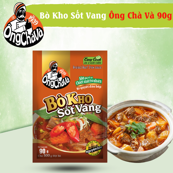 Bò Kho Sốt Vang Ông Chà Và 90g (Braised Beef Stew Sauce)