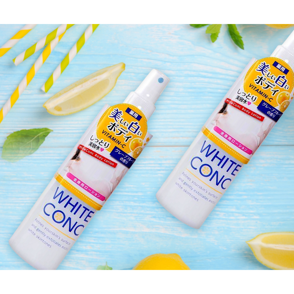 Xịt dưỡng trắng da toàn thân White Conc Vitamin C Nhật Bản 245ml