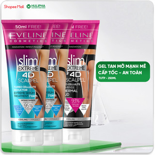 Gel tan mỡ eveline slim extreme 4d mạnh mẽ 250ml