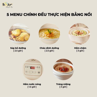 Nồi Bear bản tiếng việt 1,6l