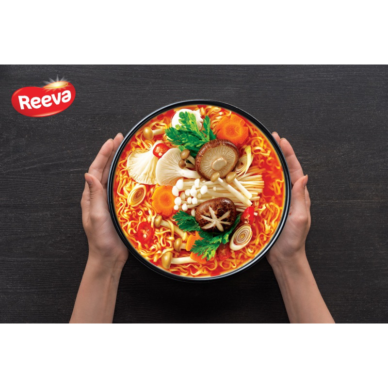 Combo 5 mì chay lẩu nấm chua cay REEVA gói 85g