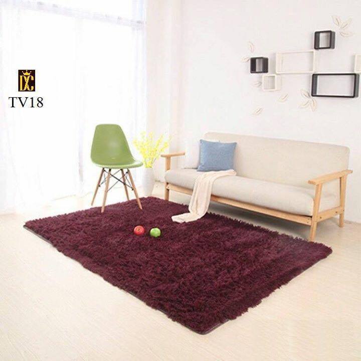Thảm lông trải sàn lót sàn phòng khách chống trượt,thảm trải giường phòng ngủ, thảm lông loang chụp ảnh lông mềm