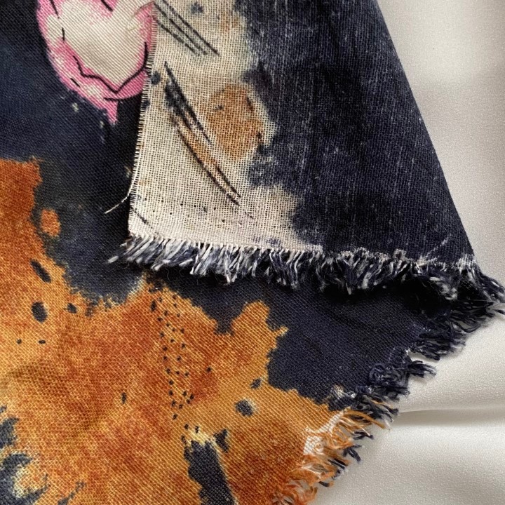 Vải Linen Cotton 100% Họa Tiết Khổ 1m45 - Không Co Giãn, Hơi Thô Nhẹ - May Áo Sơ Mi, Đầm, Váy, Đồ Thiết Kế