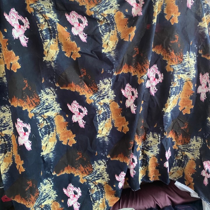 Vải Linen Cotton 100% Họa Tiết Khổ 1m45 - Không Co Giãn, Hơi Thô Nhẹ - May Áo Sơ Mi, Đầm, Váy, Đồ Thiết Kế