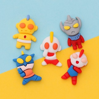 Charm jibbitz, sticker gắn dép hình siêu nhân gao trang trí diy, vỏ ốp điện thoại, toploader