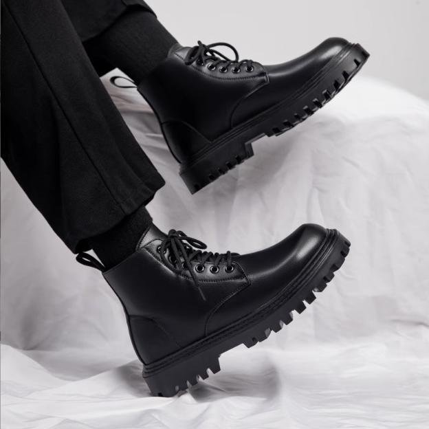 Giày Boot Nam Martin Boots Đế Cao Thời Trang Đường Phố GN457