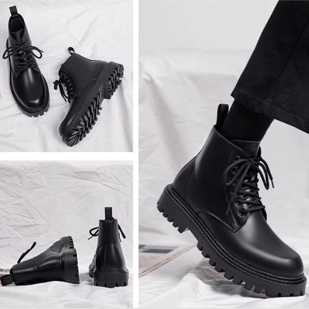 Giày Boot Nam Martin Boots Đế Cao Thời Trang Đường Phố GN457