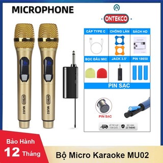 Micro Không dây ONTEKCO MU02 | E6S | W003 | W108 chính hãng, chuyên dùng cho Amply, loa kéo - bảo hành 12 tháng
