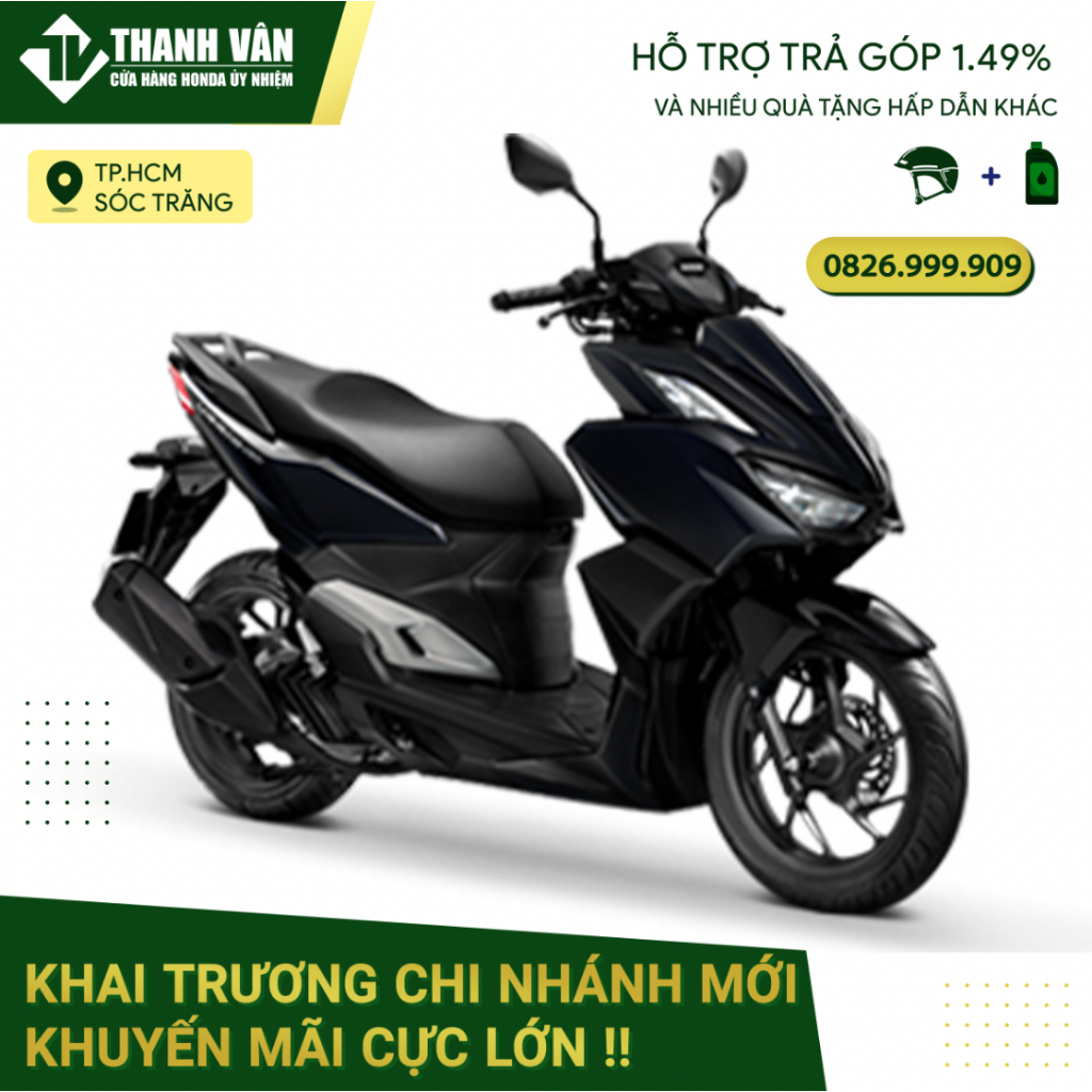 Xe máy Honda VARIO 160cc 2023 Phiên Bản Tiêu chuẩn - Đen bạc
