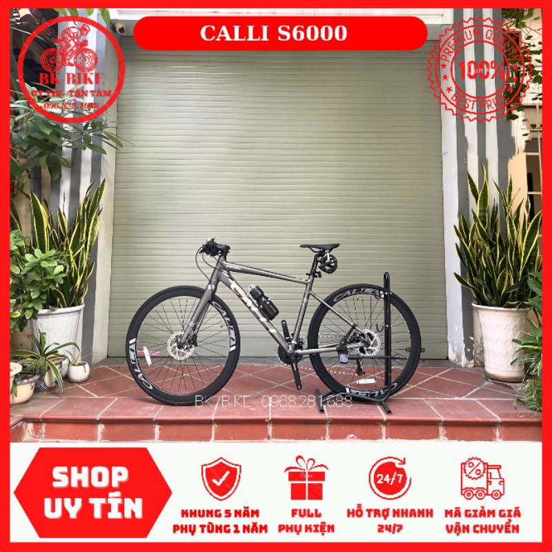 Xe Đạp Calli S6000 | Khung/Càng Nhôm đúc, Cối Nổ, 3*9 Shimano