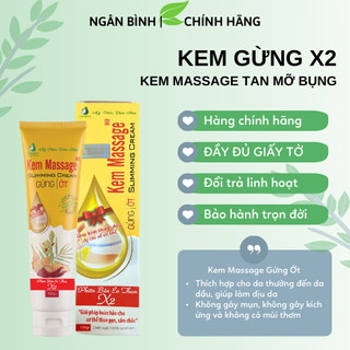 Kem tan mỡ Ngân Bình làm giảm mỡ bụng sau sinh