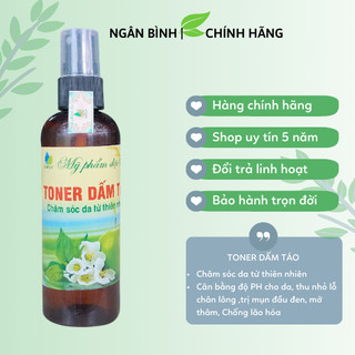 Toner dấm táo giảm nhờn, làm sáng da, sạch mụn, mờ thâm,... 100ml