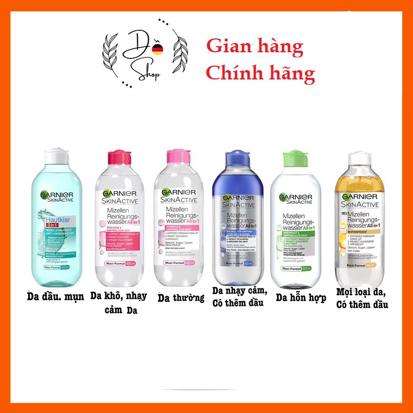 TẨY TRANG GARNIER [ Nội địa: Pháp ]