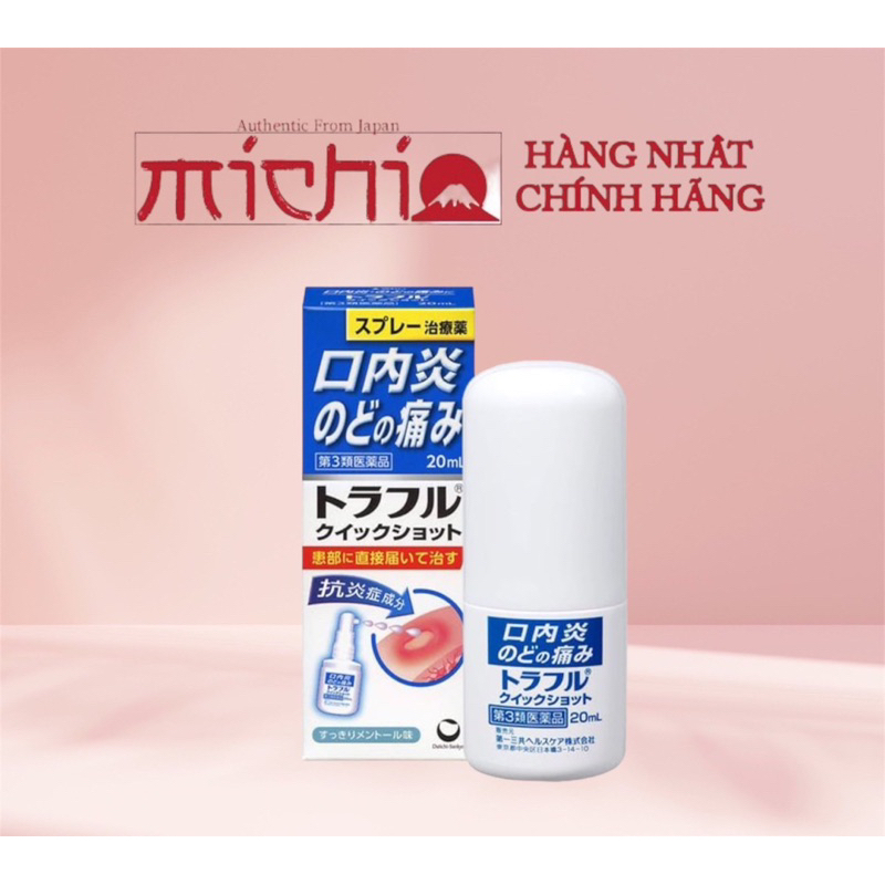 Xịt nhiệt miệng Daiichi Sankyo 20ml chính hãng Nhật Bản