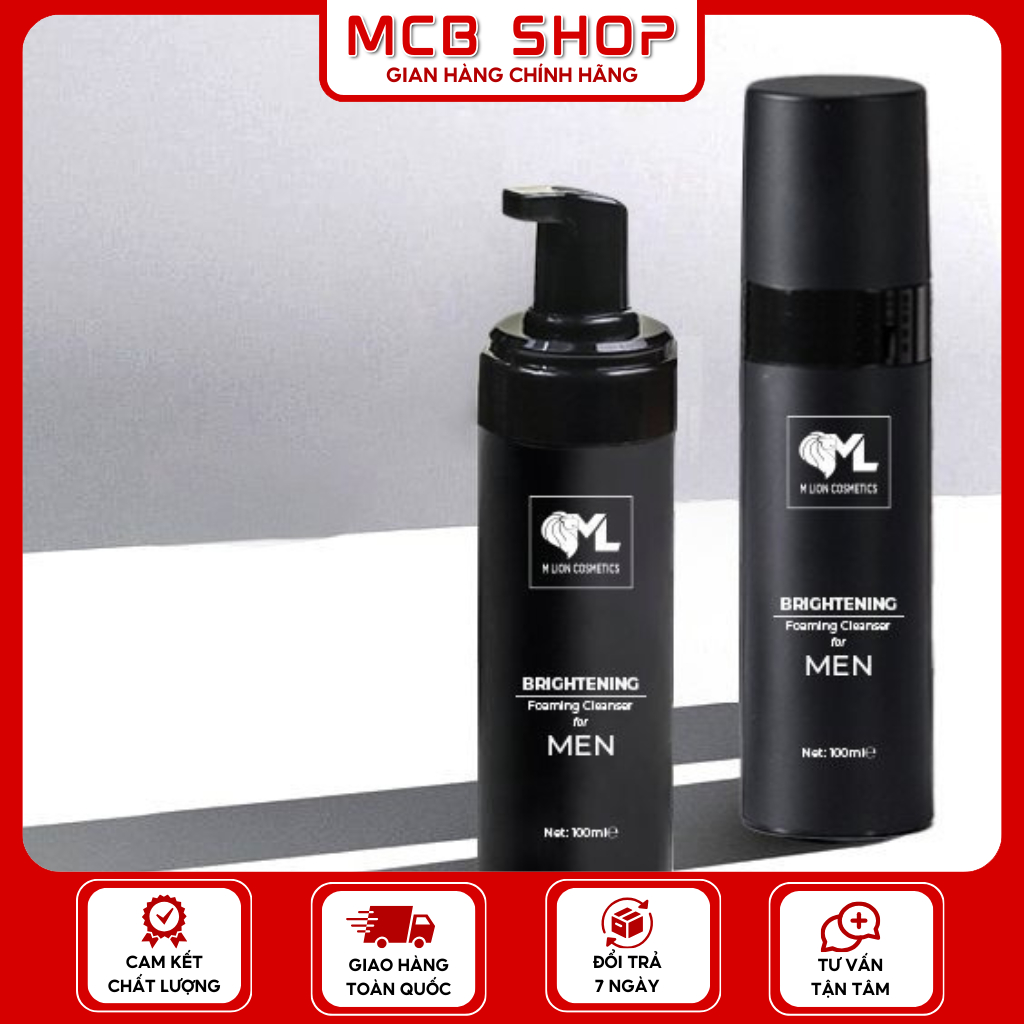 Sữa Rửa Mặt Dạng Bọt Brightening Ngừa Mụn Làm Sáng Và Sạch Da Dành Cho Nam Giới