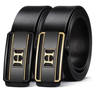 Thắt lưng nam da bò 2 lớp mặt chữ h luồn dây trong