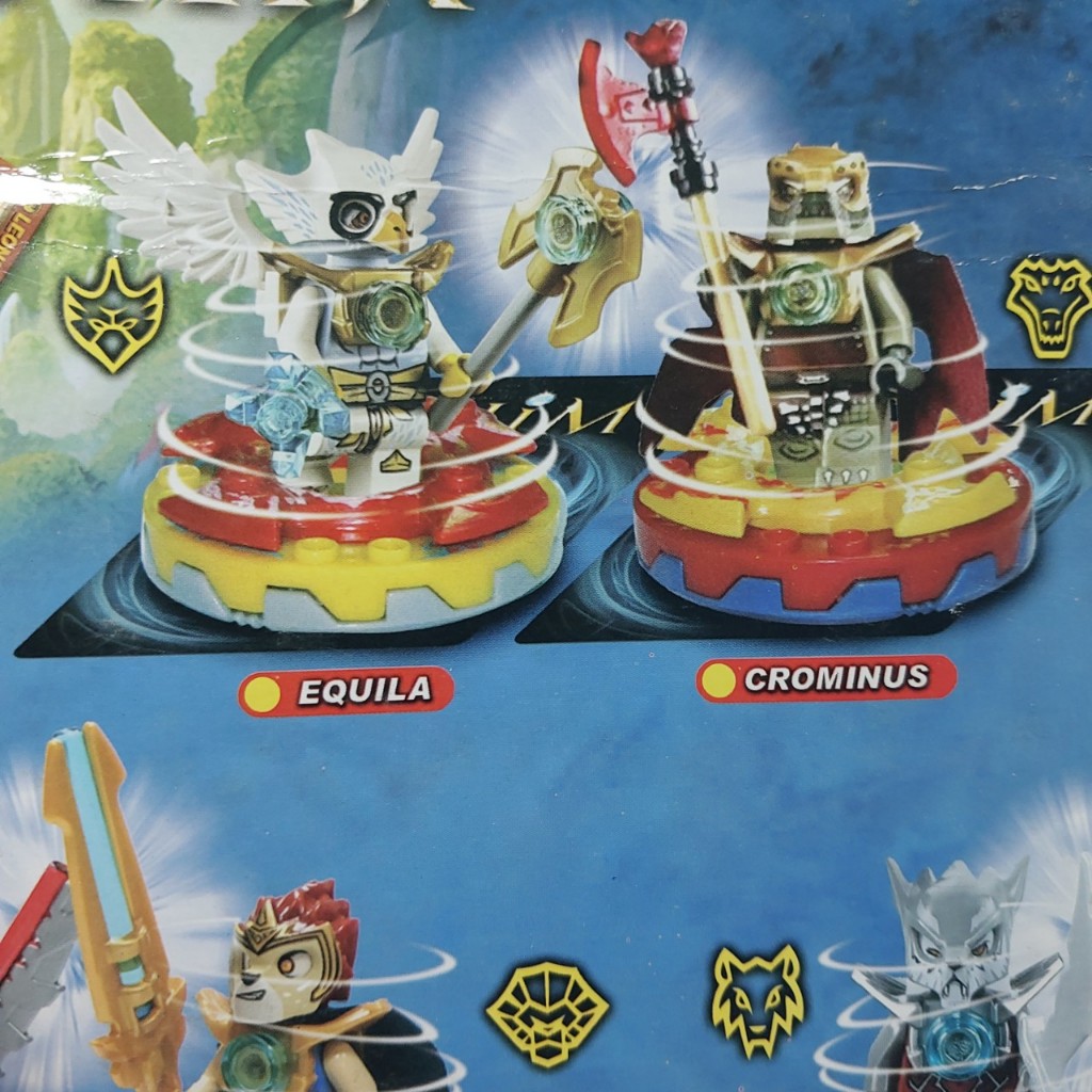 Bộ Lego hoạt hình CHIMA đối kháng WAKZ VS LONGTOOTH kèm thẻ game 1195 6-1