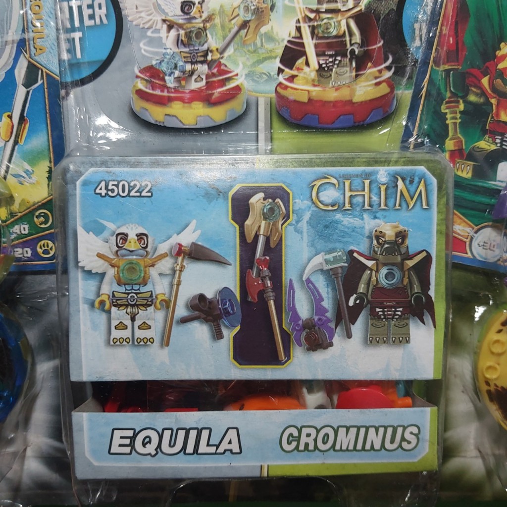 Bộ đồ chơi Lego hoạt hình Sư tử CHIMA đối kháng EQUILA VS CROMINUS kèm thẻ game 1195 6-2