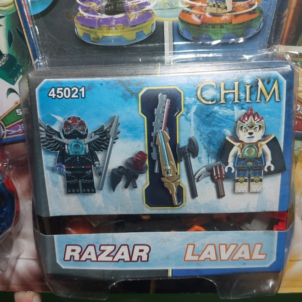 Bộ đồ chơi Lego hoạt hình Sư tử CHIMA đối kháng RAZAR VS LAVAL kèm thẻ game 1195 6-3