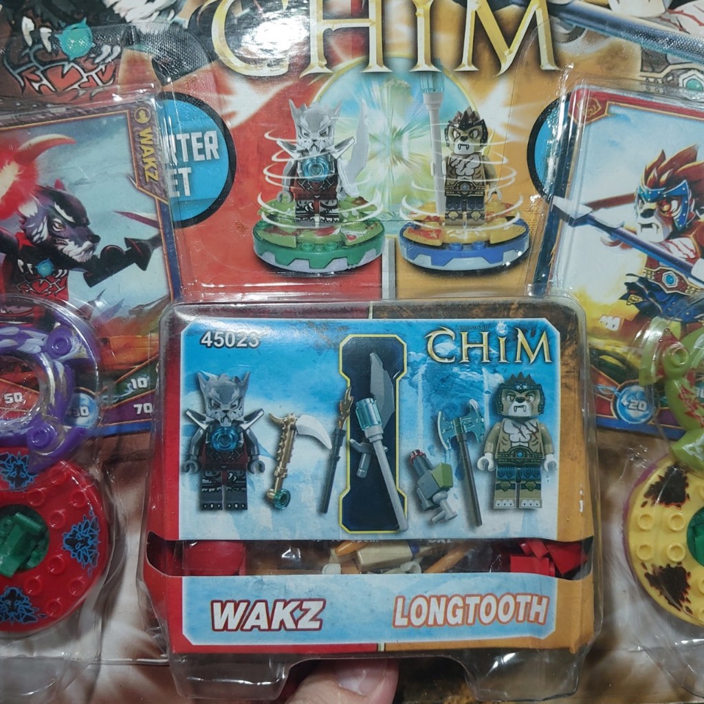Bộ Lego hoạt hình CHIMA đối kháng WAKZ VS LONGTOOTH kèm thẻ game 1195 6-1