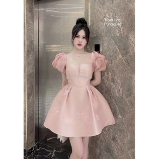 đầm dự tiệc bigsize 55kg-95kg phối
