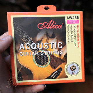 Dây Đàn Guitar Acoustic Alice AW436 2024 Chính Hãng