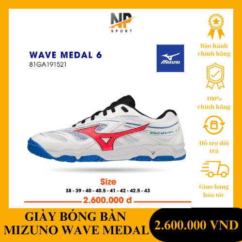 GIÀY BÓNG BÀN MIZUNO WAVE MEDAL 6 CHÍNH HÃNG