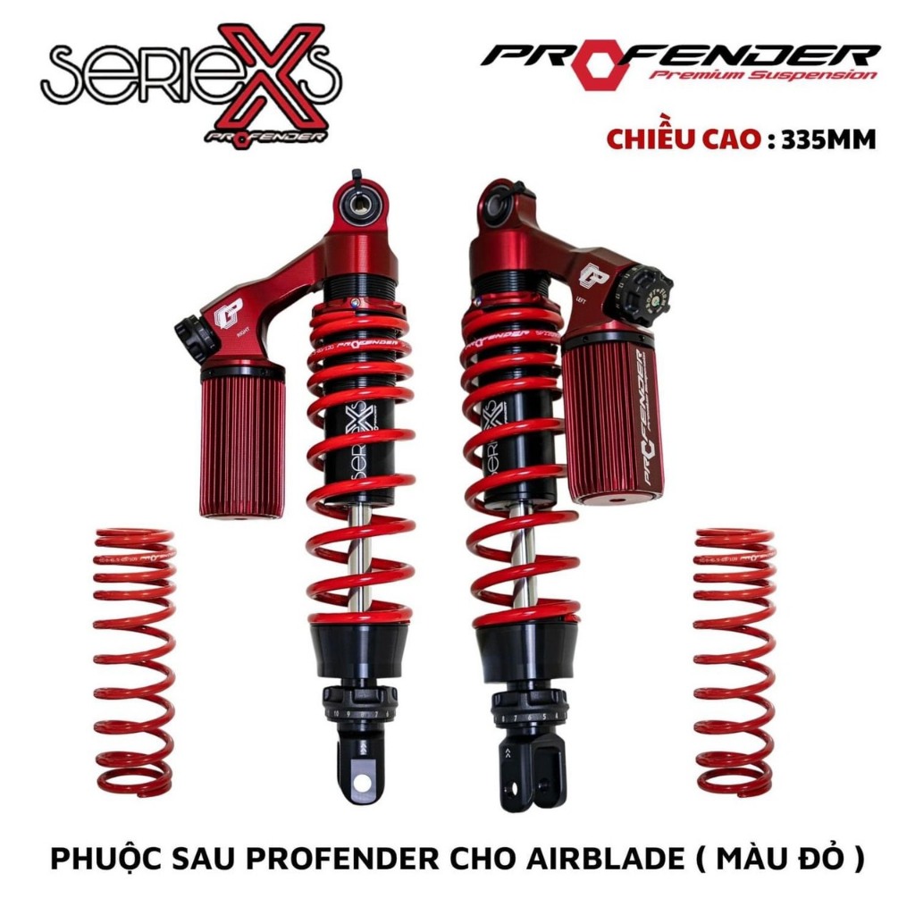 Phuộc Profender Air Blade AB 125/ AB 150/ AB160 2 tăng chỉnh chính hãng, BH 3 năm
