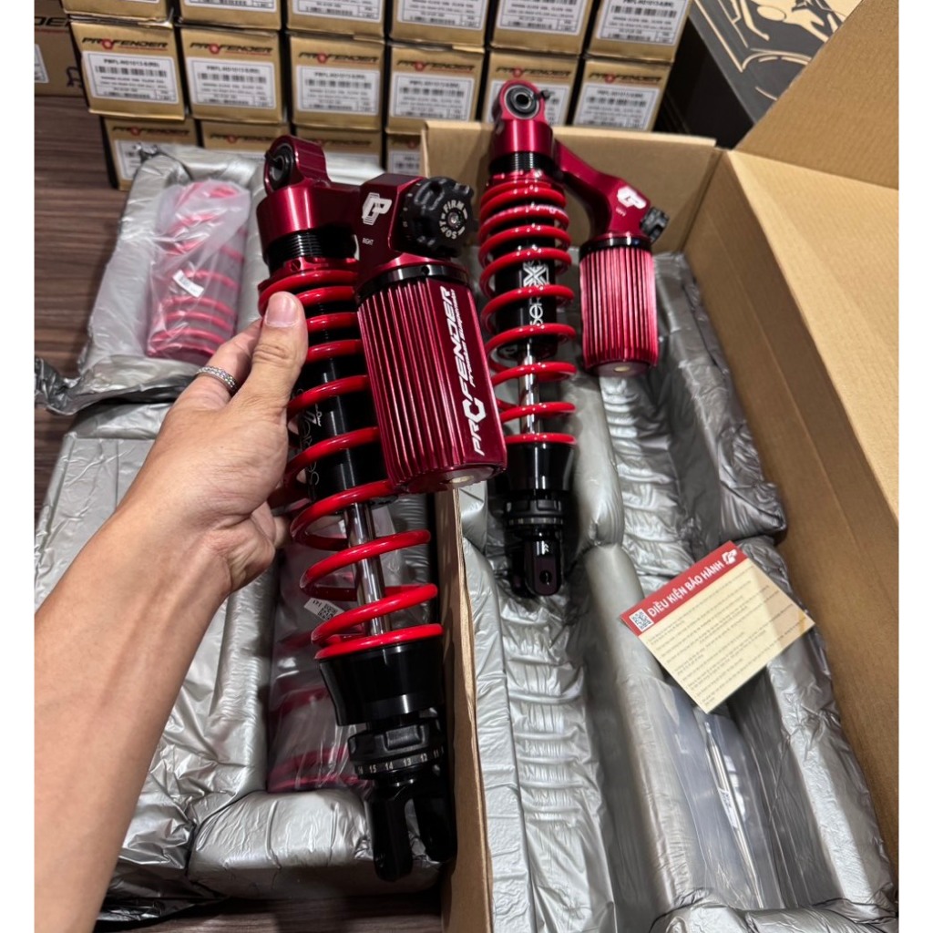 Phuộc Profender Air Blade AB 125/ AB 150/ AB160 2 tăng chỉnh chính hãng, BH 3 năm