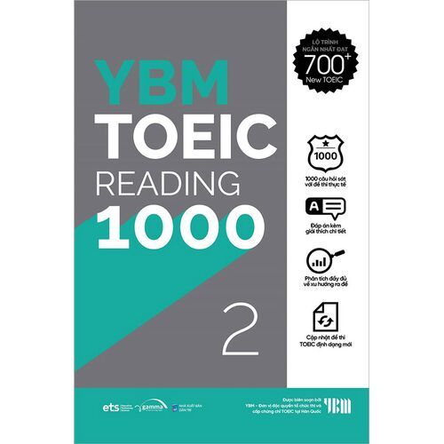 Sách - YBM TOEIC 1000 4 Vol (Trọn Bộ 4 Cuốn): YBM TOEIC Reading 1000 + YBM TOEIC Listening 1000