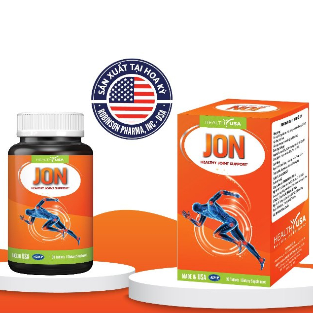 Viên Bổ Khớp JON - NHẬP KHẨU MỸ - HỖ TRỢ GIẢM VIÊM KHỚP, THOÁI HOÁ KHỚP (Hộp Cao cấp 30 viên)